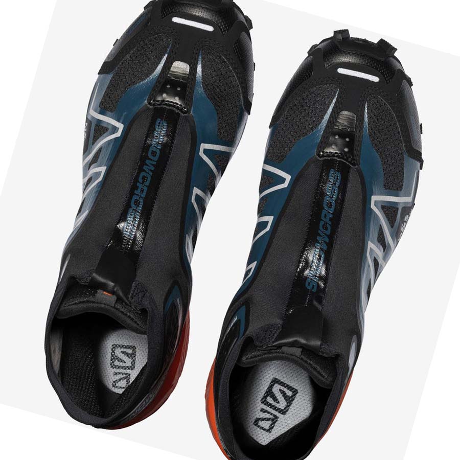 Salomon SNOWCROSS ADVANCED Erkek Spor Ayakkabı Siyah Mavi Turuncu | TR 3443PJJ